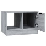 vidaXL Table basse sonoma gris 50x50x36 cm bois d'ingénierie