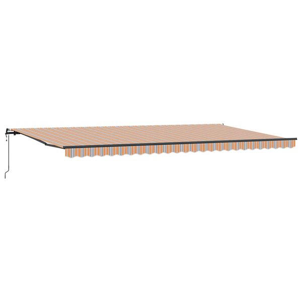 vidaXL Auvent Rétractable Multicolore 600 × 300 cm tissu