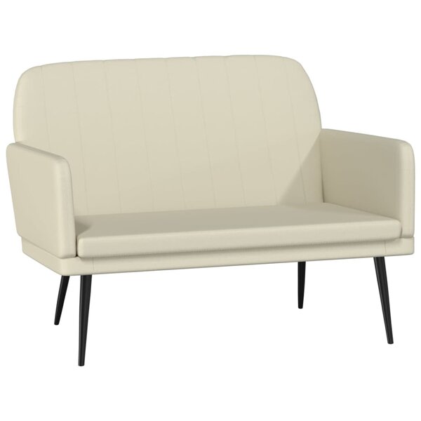 Banc banquette 107 x 80 x 81 cm synthétique crème 02_0010581