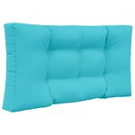 vidaXL Coussin de canapé d'extérieur 2 Pièces Turquoise Polyester