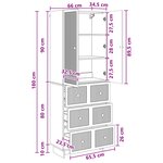 vidaXL Ensemble de Meubles 2 Pièces 66 x 34 5 x 90 cm Bois d'ingénierie