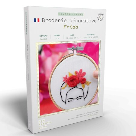 Coffret DIY - Broderie décorative - Frida Kahlo