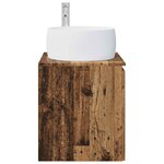 vidaXL Vanité de lavabo mural Bois ancien 49 5 x 44 5 x 66 cm