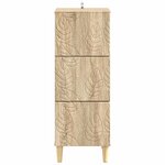 vidaXL Armoire à tiroirs Chêne Sonoma 33 x 34 5 x 90 cm