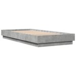 vidaXL Cadre de lit sans matelas gris béton 100x200 cm