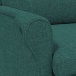 vidaXL Fauteuil vert foncé en tissu de 52 cm