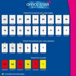 Office star boite de 1400 étiquettes multi-usage blanches 105x42mm os43653 avery zweckform