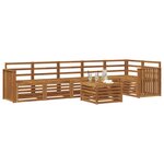 vidaXL Ensemble de canapés d'extérieur 7 pc Naturel Polyester