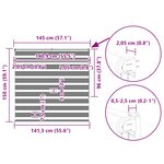 vidaXL Store zèbre gris foncé largeur du tissu 140 9 cm polyester