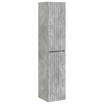 vidaXL Cabinet de Salle de Bain Mural Gris béton 33 x 34 5 x 160 cm