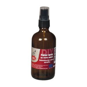 Flacon spray - Verre ambré - 100 ml