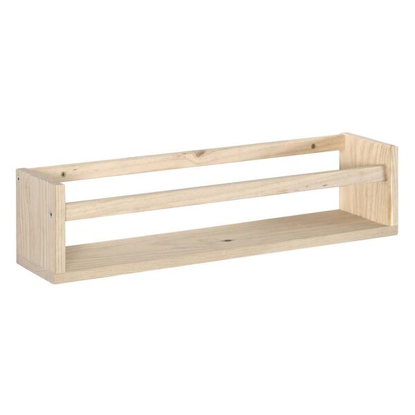 Étagère avec barre centrale en pin kit line 60 cm