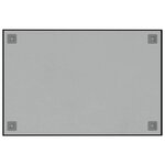 vidaXL Tableau noir magnétique mural noir 60x40 cm verre trempé