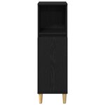 vidaXL Ensemble de mobilier de salle de bain avec stockage 3 Pièces Noir