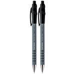 Paper mate flexgrip ultra - 2 stylos bille rétractables - noir - pointe 1.0mm - sous blister