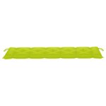 vidaXL Coussin de banc de jardin vert brillant 180x50x7cm tissu oxford