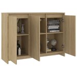 vidaXL Buffet Chêne sonoma 102x33x75 cm Bois d'ingénierie