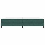 vidaXL Lit boxspring avec matelas Vert foncé 200 x 210 cm Velours