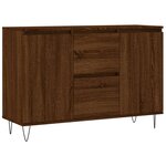 vidaXL Buffet chêne marron 104x35x70 cm bois d'ingénierie