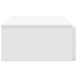 vidaXL Table d'appoint murale Blanc 87 5 x 34 5 x 17 cm