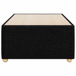 vidaXL Cadre de lit sans matelas noir simple tissu