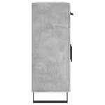 vidaXL Buffet gris béton 69 5x34x90 cm bois d'ingénierie