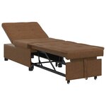 vidaXL Canapé-Lit Marron 194 x 67 x 82 cm Tissu Huahua