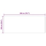 vidaXL Tapis en Fourrure Synthétique de Lapin Olite Crème 100 x 200 cm