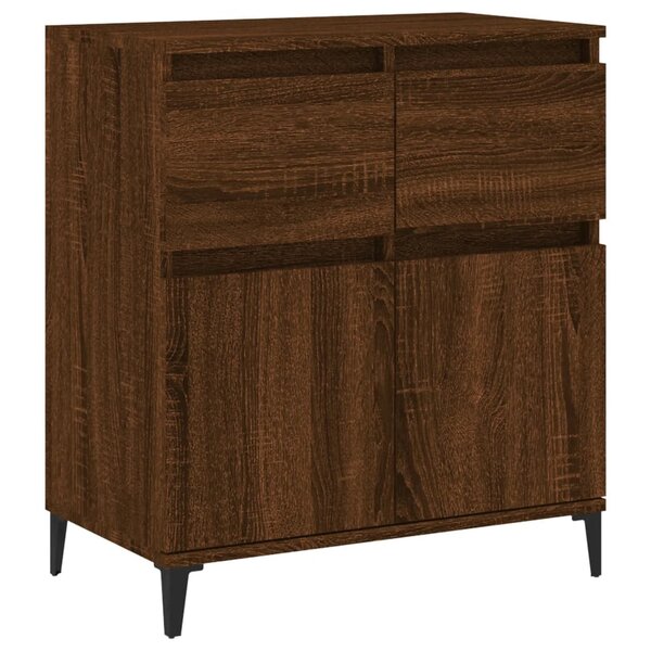vidaXL Buffet Chêne marron 60x35x70 cm Bois d'ingénierie