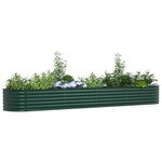 vidaXL Jardinière surélevée Vert 400 x 80 x 44 cm Acier