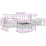vidaXL Ensemble de canapés d'extérieur 5 pc Blanc et Beige