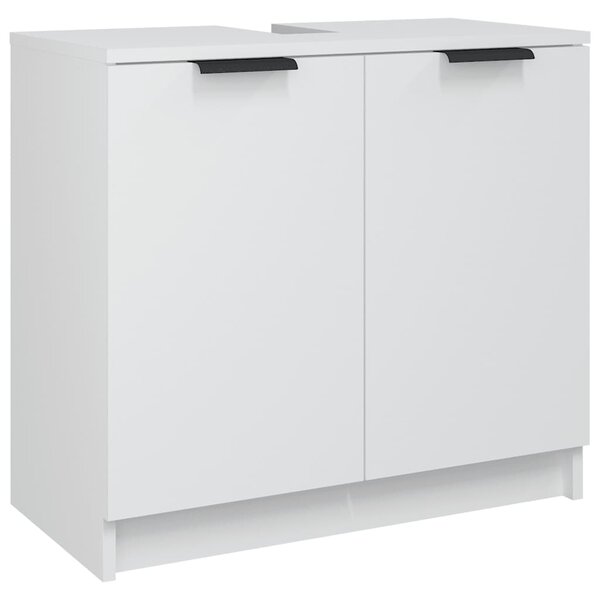 vidaXL Armoire salle de bain Blanc 64 5x33 5x59 cm Bois d'ingénierie