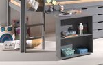Bureau de Lit Enfant Pino 94cm Gris