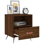 vidaXL Tables de chevet 2 Pièces chêne marron 40x35x47 5 cm