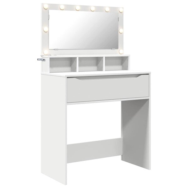 vidaXL Tables de maquillage pour chambre Blanc 80 x 39 6 x 135 cm
