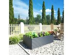 Abri bûches/carre potager - 2 75m² - 110 x 180 x 52 cm - gris