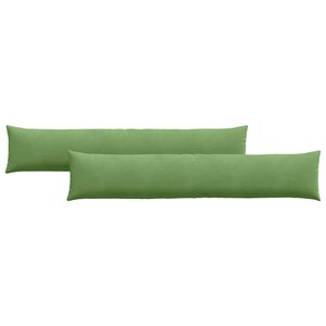 vidaXL Coussins de canapé 2 Pièces Vert clair 200 x 40 cm