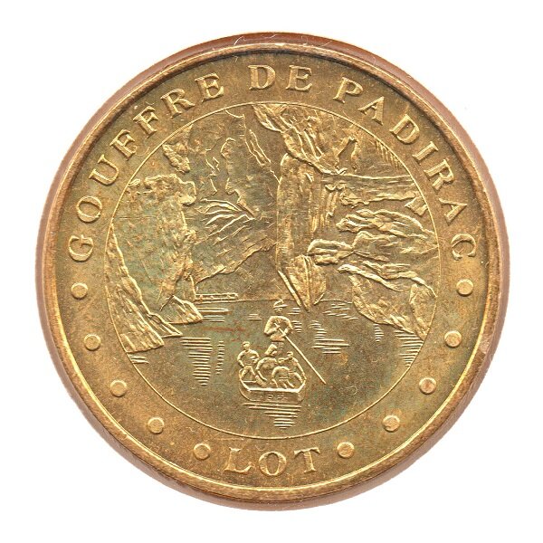 Mini médaille monnaie de paris 2008 - gouffre de padirac