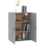 vidaXL Armoire suspendue Sonoma gris 69 5x34x90 cm Bois d'ingénierie