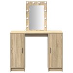 vidaXL Table de Toilette Marron 102 x 33 x 135 cm Bois d'ingénierie