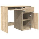 vidaXL Bureau chêne Sonoma 86x49x76 cm bois d'ingénierie