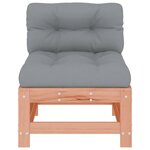 vidaXL Canapés centraux avec coussins 2 Pièces bois massif douglas