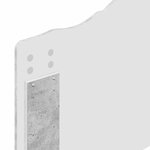 vidaXL Tête de lit Gris béton 80 cm Bois d'ingénierie