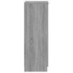 vidaXL Meuble à chaussures Sonoma gris 30x35x100 cm Bois d'ingénierie