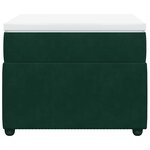 vidaXL Sommier à lattes de lit et matelas Vert foncé 80x200 cm Velours