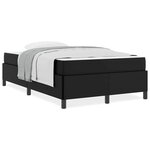 vidaXL Cadre de lit avec matelas Noir 120 x 200 cm Faux cuir