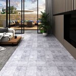 vidaXL Dalles de plancher PVC autoadhésif 5 21 m² 2 mm gris ciment