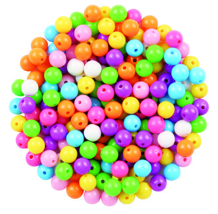 Perles pour enfant rondes 0 8 cm 223 pièces