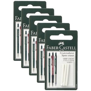 Blister Lot 3 Gommes de rechange pour GRIP 1345/1347/EXECUTIVE x 5 FABER-CASTELL