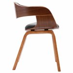 vidaXL Chaises à manger lot de 2 bois courbé et similicuir